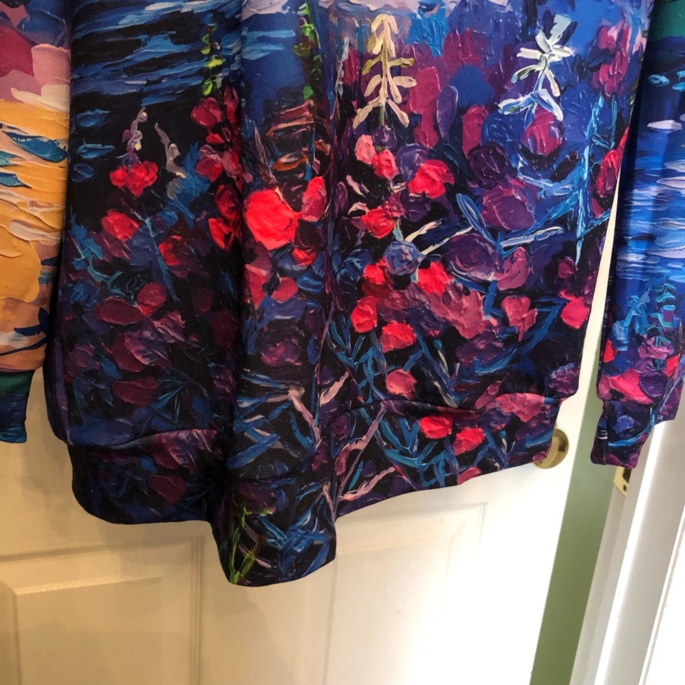 ShallWe Vibrant Watercolour Sweatshirt Size XL. BNWT - Picture 3 of 5